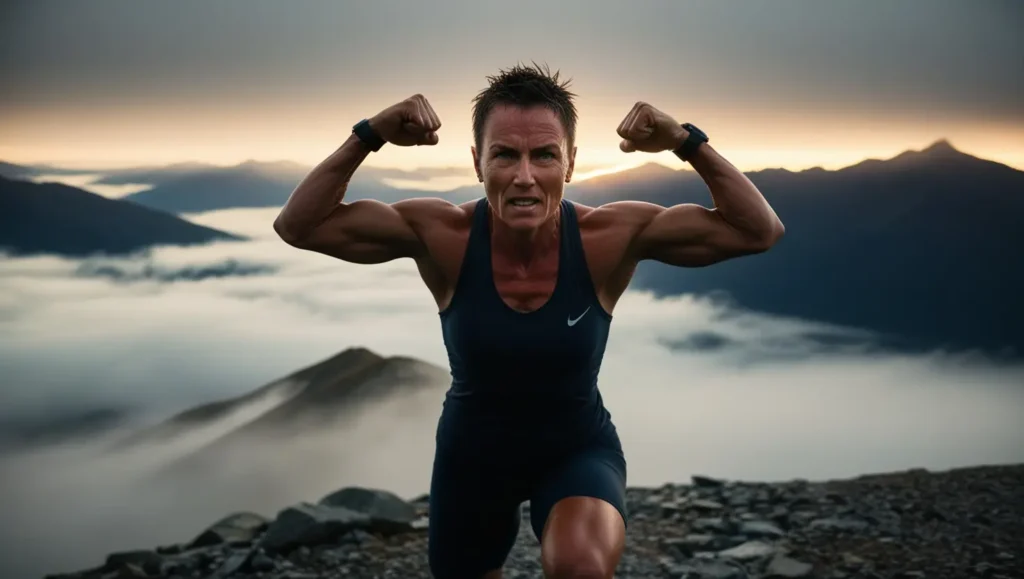 man with huge motivation of fitness